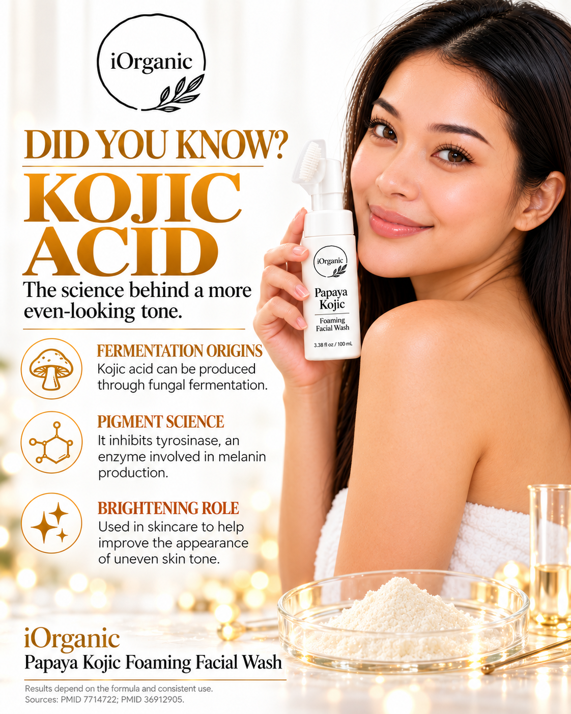 Revitalize Your Skin with Papaya Kojic Foaming Facial Wash & Silicone Brush